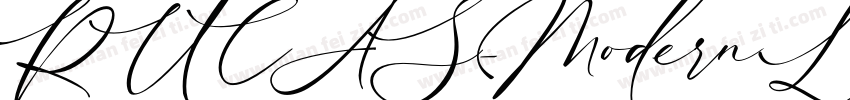 RUCAS-Modern Luxury字体转换